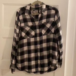 Express button down flannel plaid shirt